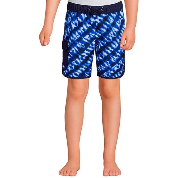 Lands' End - Boys Cargo Pocket Boardshorts Swim Trunks Size Medium NWT - Picture 2 of 6